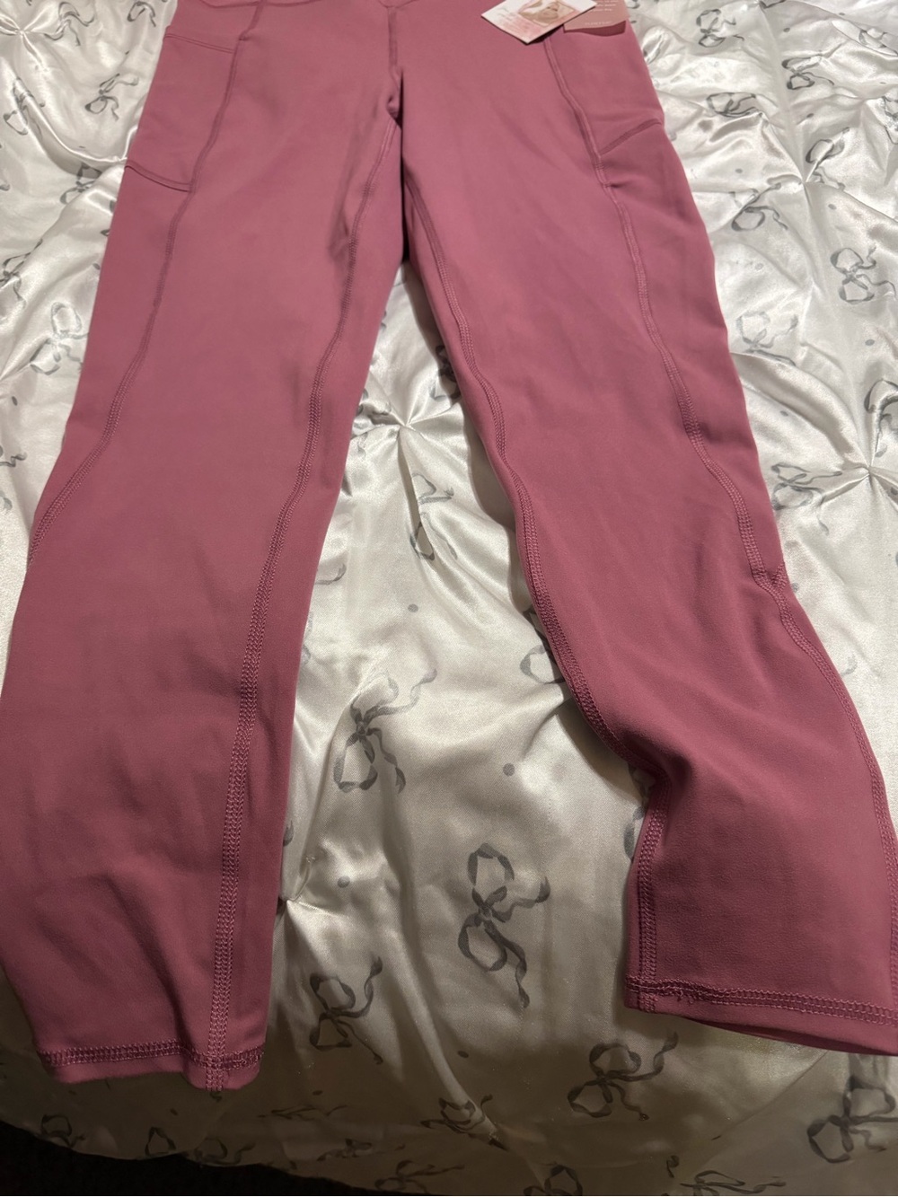 Jessica Simpson Mauve Pink Active Leggings - Picture 2 of 5